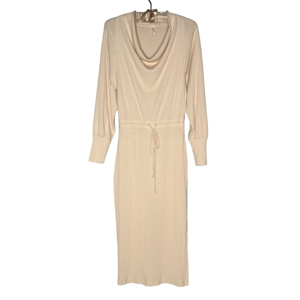 Anthropologie Daily Practice Women's‎ Cowl Neck Soft Drapey Midi Dress Sz XS